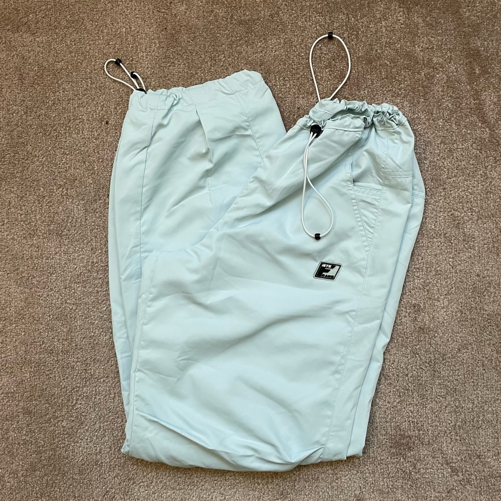 iets frans Icy Blue Woven Balloon Pants